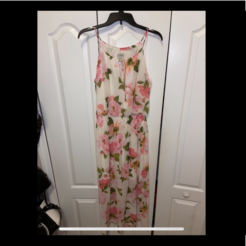 Floral print maxi dress